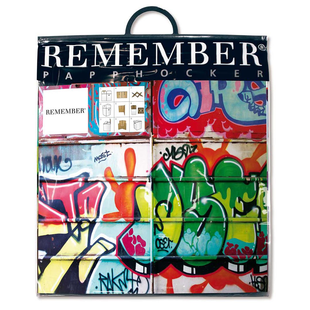 Складной картонный табурет Graffiti