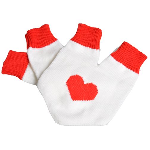 Варежки для влюбленных С сердечком