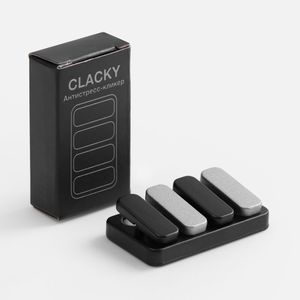 Антистресс-кликер Clacky (черный с серебристым) Антистресс-кликер Clacky (черный с серебристым)