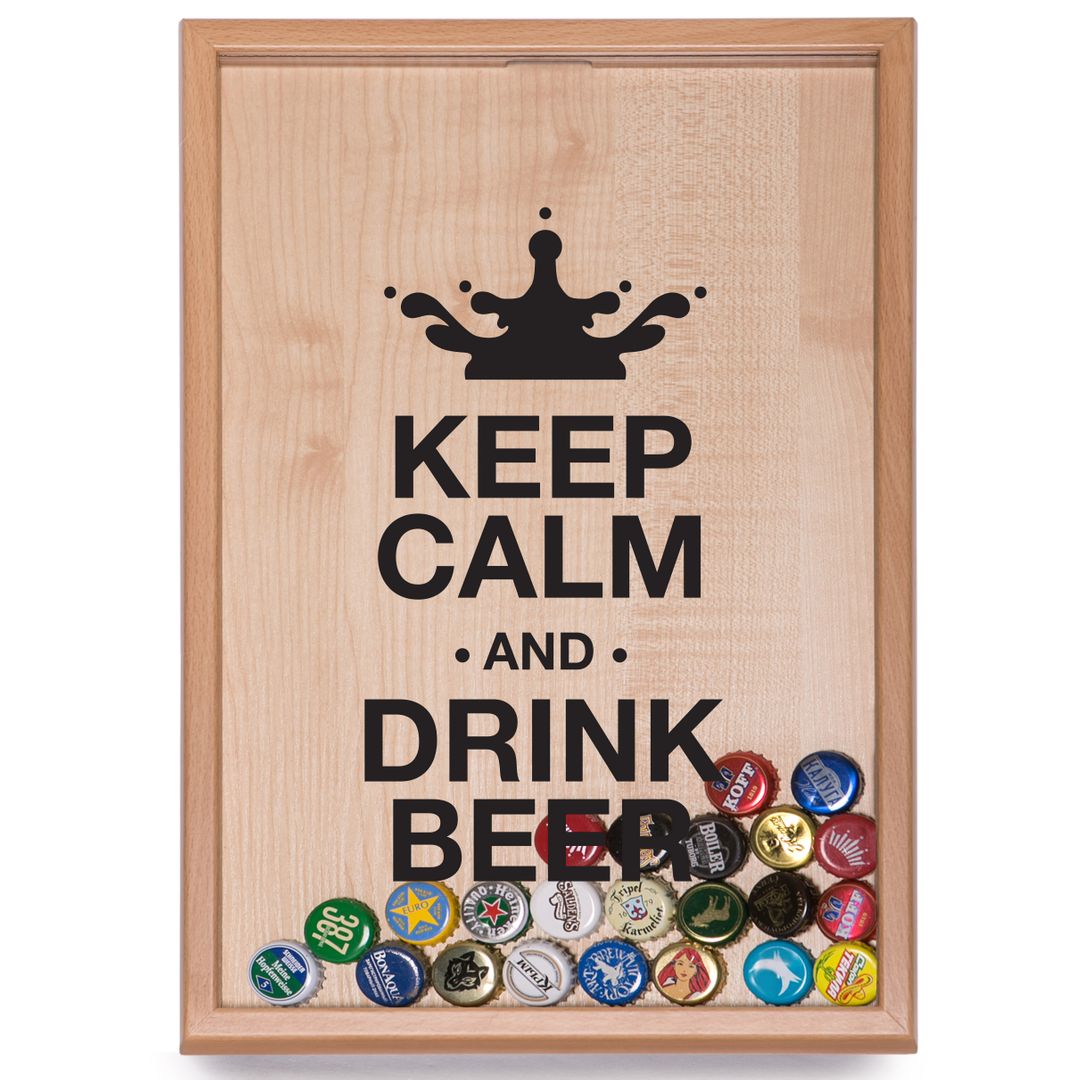 Копилка для пивных крышек Keep Calm And Drink Beer