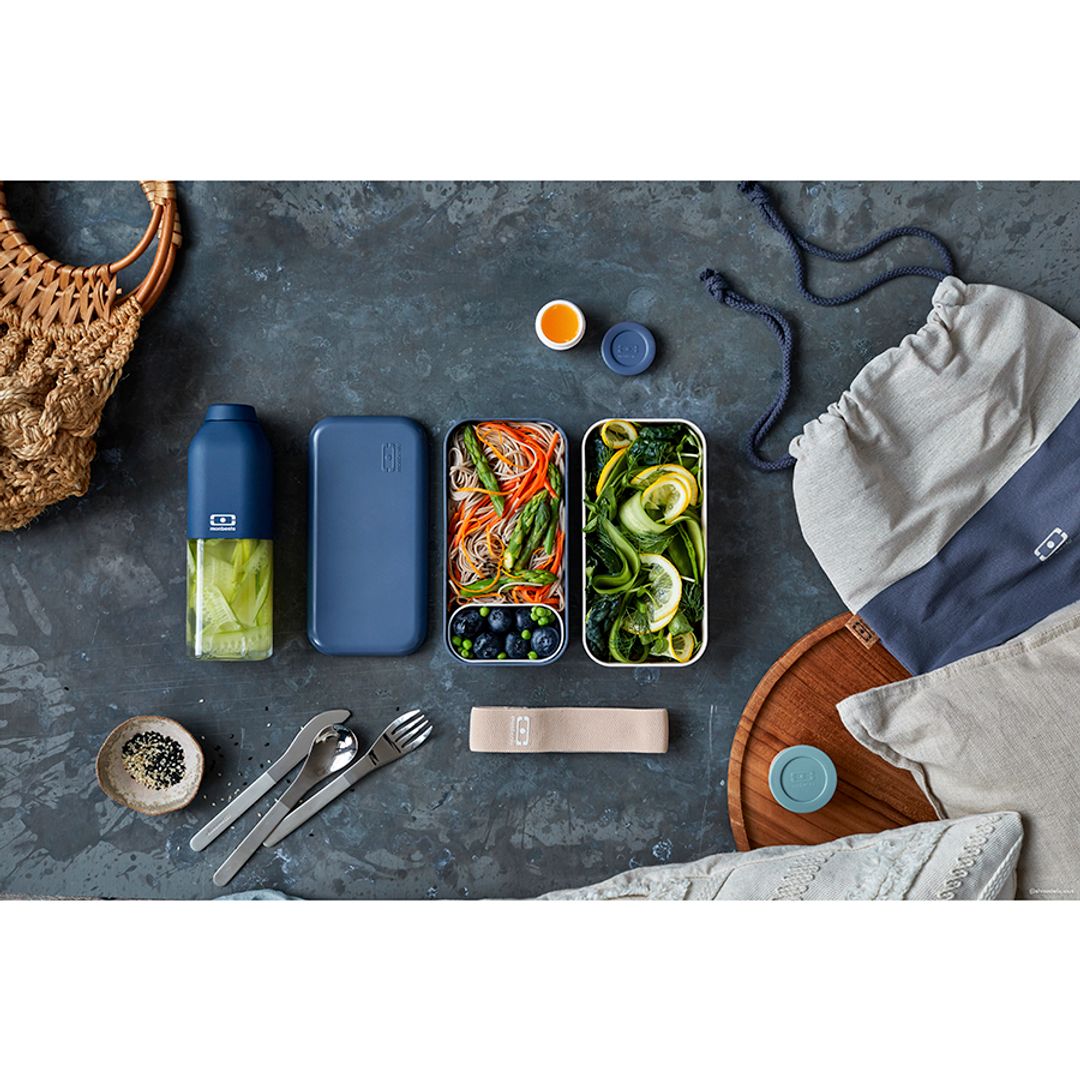 Мешочек для ланча Monbento Pochette L (Blue Natural) Мешочек для ланча Monbento Pochette L (Blue Natural)