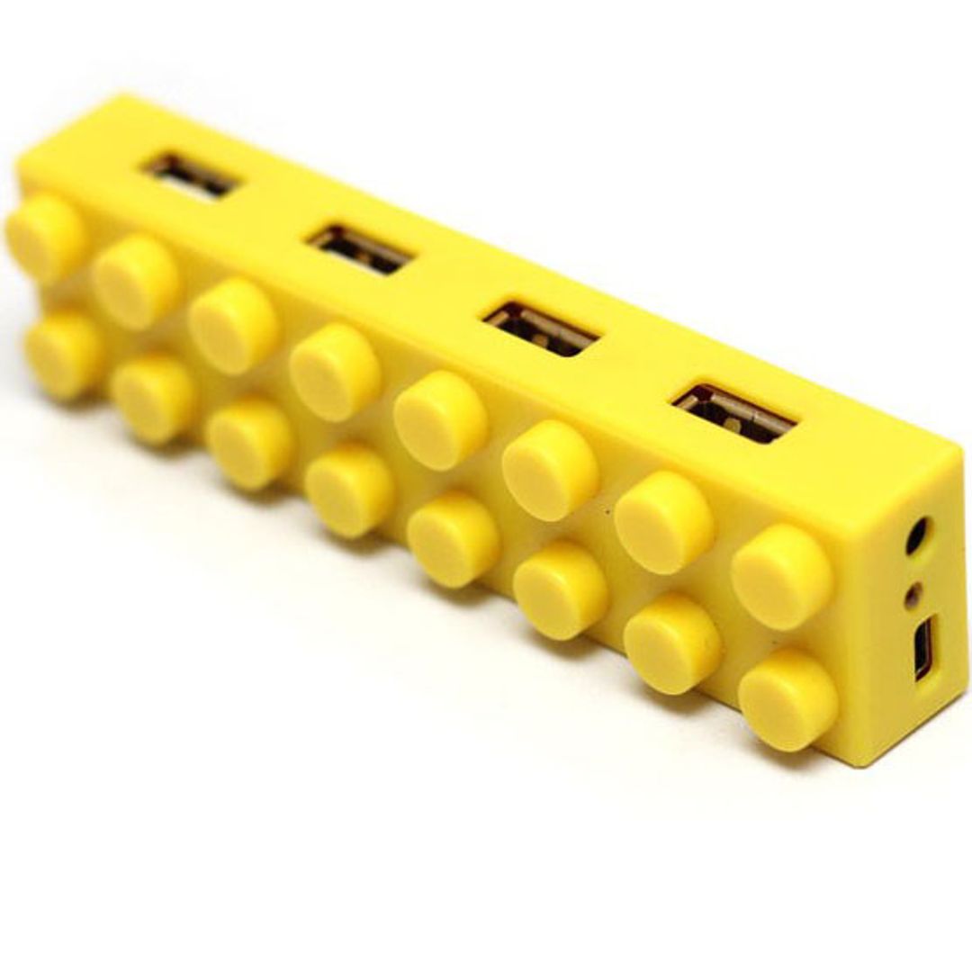 USB Хаб Лего (Желтый)