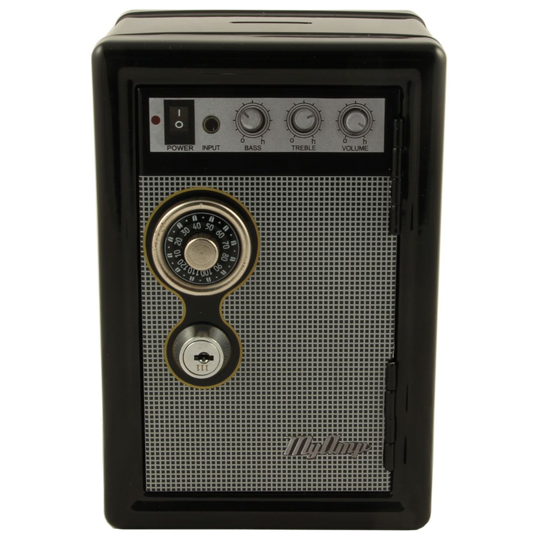 Копилка Сейф Гитарный комбик Metal Safe Вид дверцы