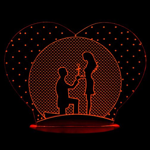 3D Лампа Признание в любви 3D Лампа Признание в любви