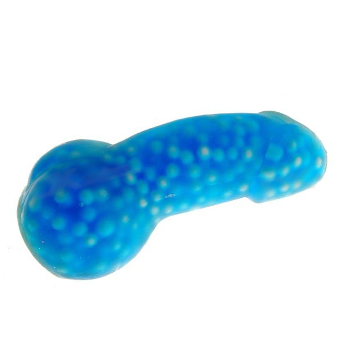 Резиновый членик Антистресс Синий