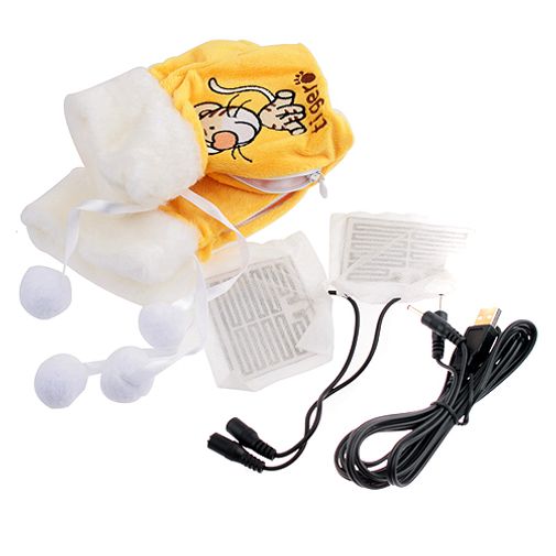 Перчатки с подогревом от USB Тигра