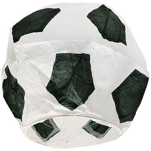 Летающий фонарик Футбольный мяч (Черный с белым)