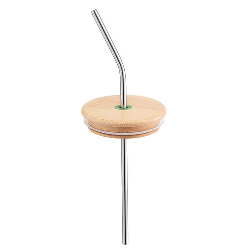 Термостакан стальной с трубочкой (520 мл)