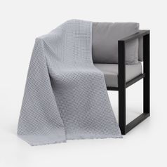 Плед вафельный Elenglect (светло-серый)