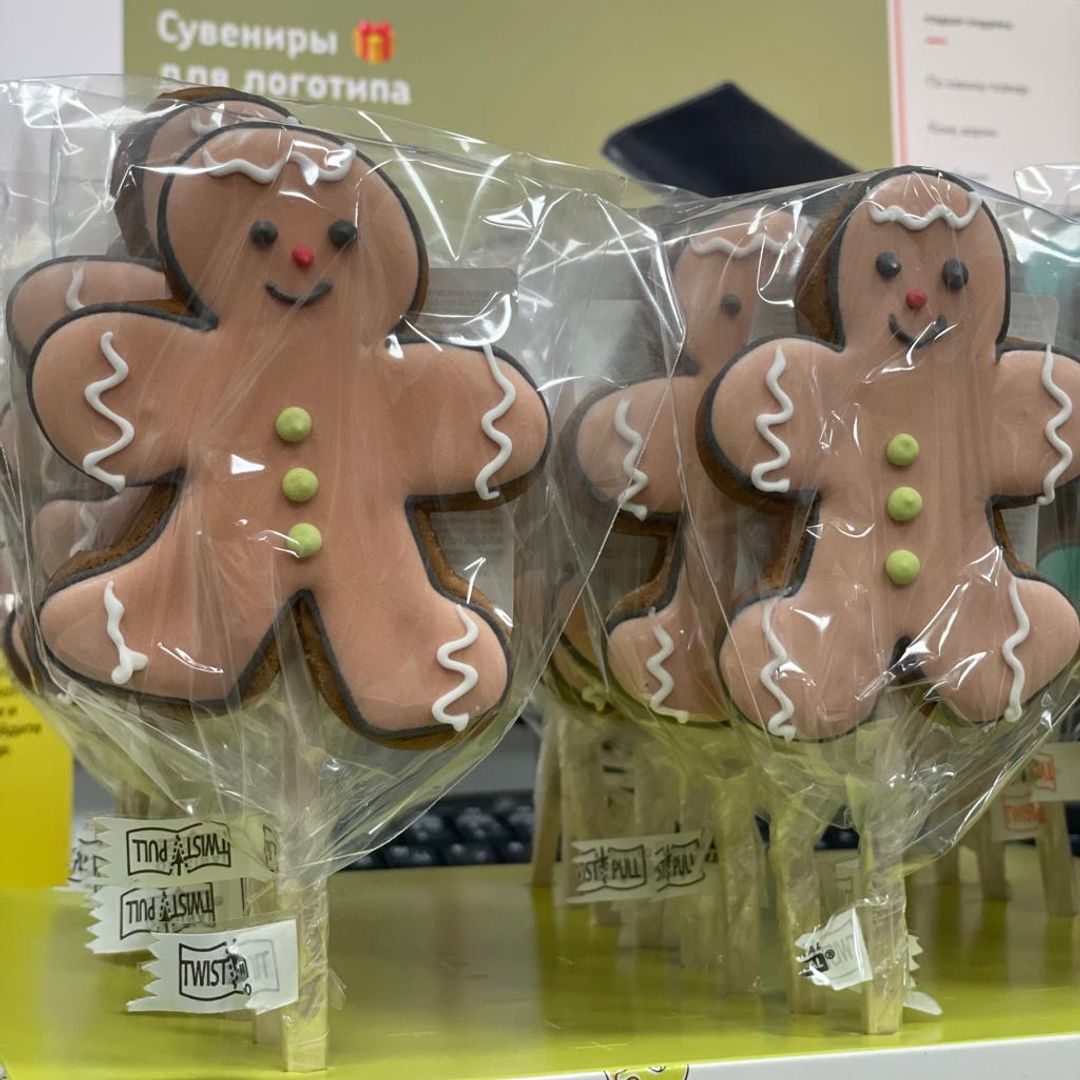 Имбирный пряник Пряничный человечек (Коричневый)