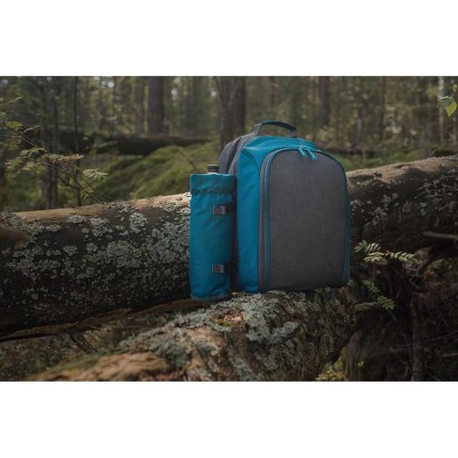 Набор для пикника Fridag на 2 персоны (темно-синий с серым)