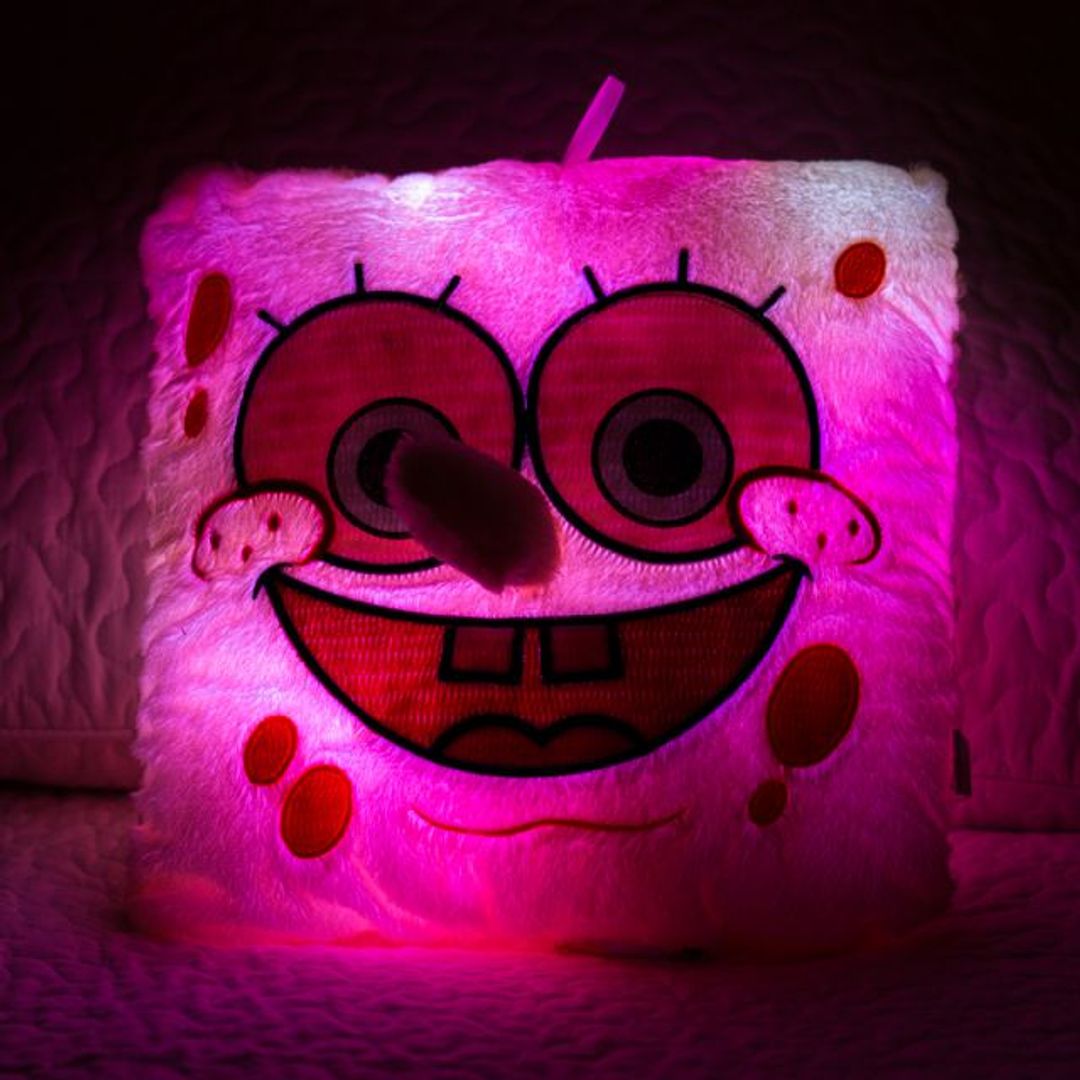 Светящаяся подушка Губка Боб