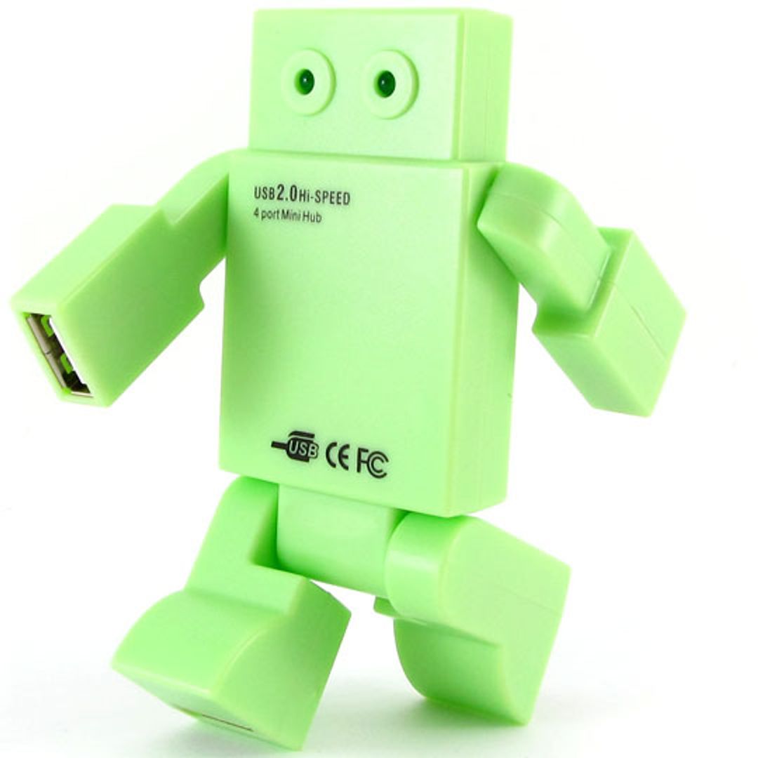 USB Хаб Робот салатовый USB Хаб Робот салатовый