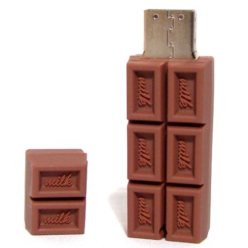 Флешка Шоколадка 8 Гб Со снятой крышкой Флешка Шоколадка 8 Гб Со снятой крышкой