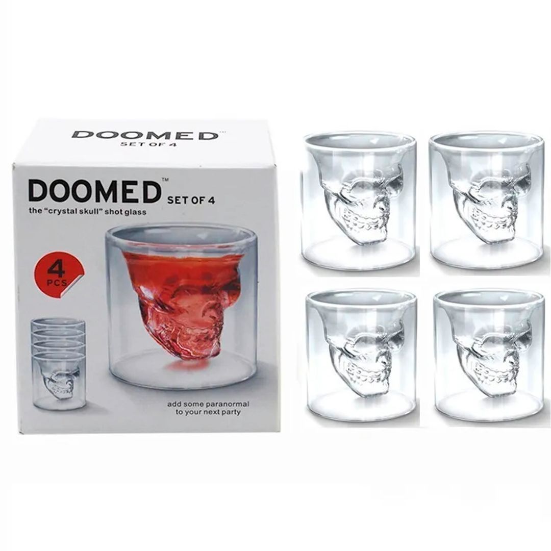Набор Стопок Череп Doomed 4 шт (25 мл) Набор Стопок Череп Doomed 4 шт (25 мл)