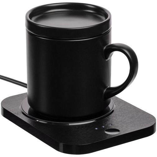 Кружка с подогревом и беспроводной зарядкой Dual Base Plus (Черная) Кружка с подогревом и беспроводной зарядкой Dual Base Plus (Черная)