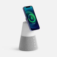 Bluetooth-колонка с беспроводной зарядкой и подсветкой Cone Sonance (серый)