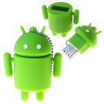 Флешка Android 16 Гб Открытая и закрытая крышка