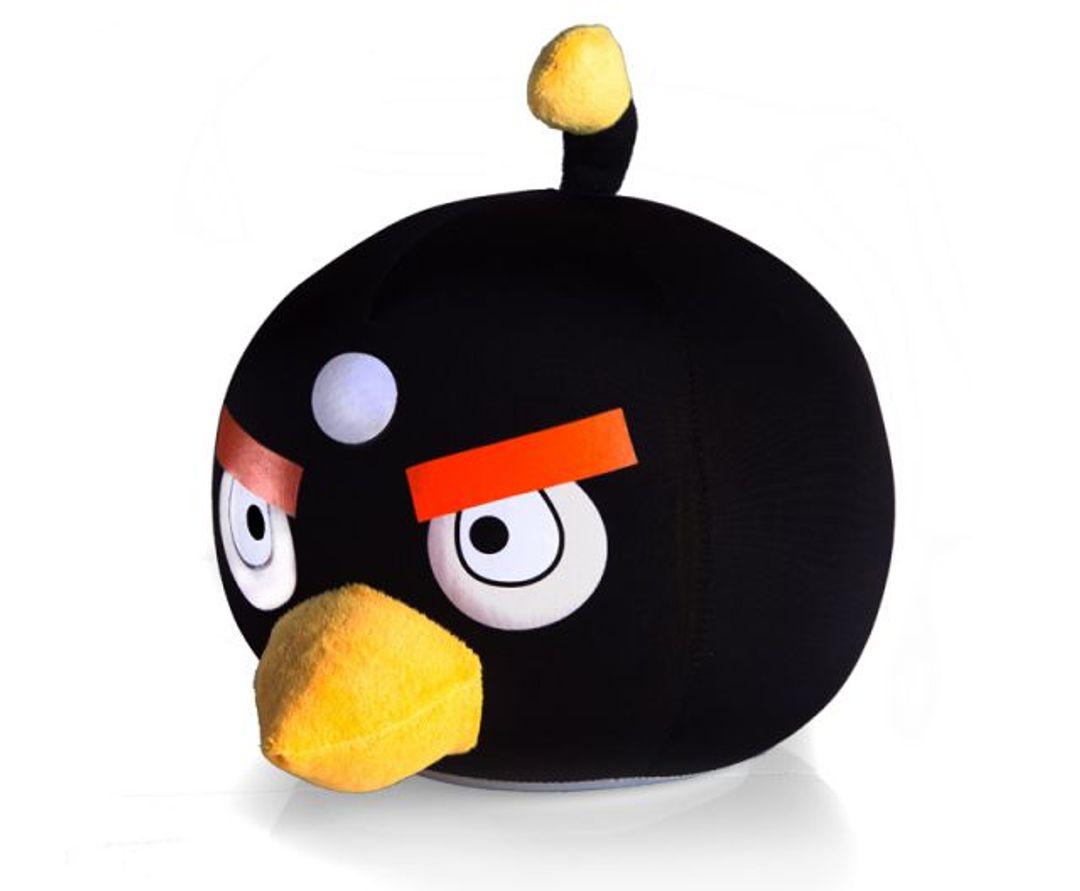 Игрушка Angry Birds Антистресс 20 см Черная птичка