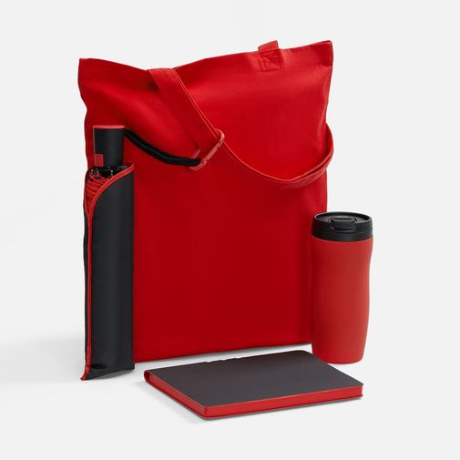 Подарочный набор Flexpen Black Walk (черный с красным)