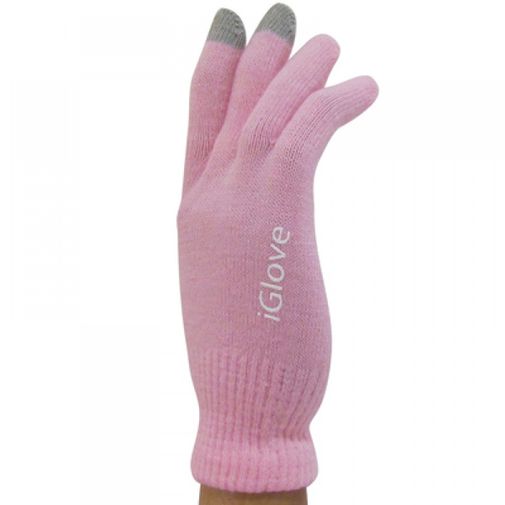 Перчатки для сенсорного экрана Розовые Перчатки для сенсорного экрана Розовые