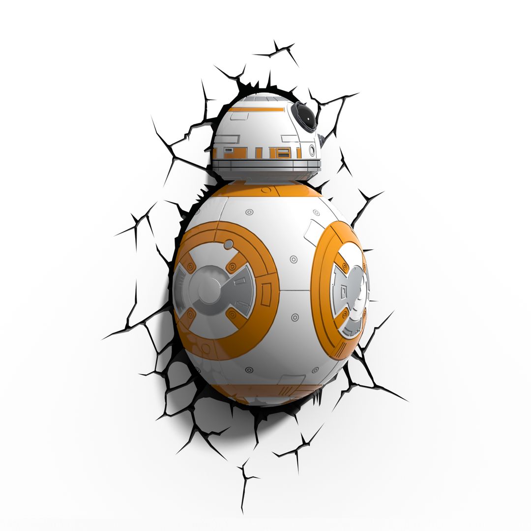 Пробивной 3D светильник Star Wars BB-8