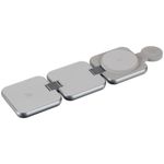 Складная станция беспроводной зарядки Terza (серебристый) Складная станция беспроводной зарядки Terza (серебристый)