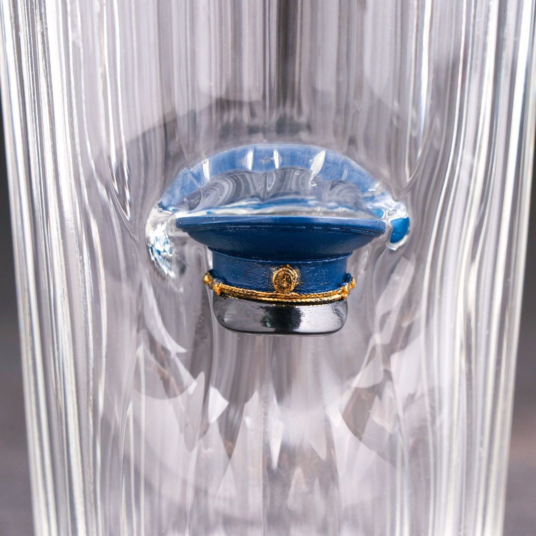 Стакан Граненый полицейский с фуражкой