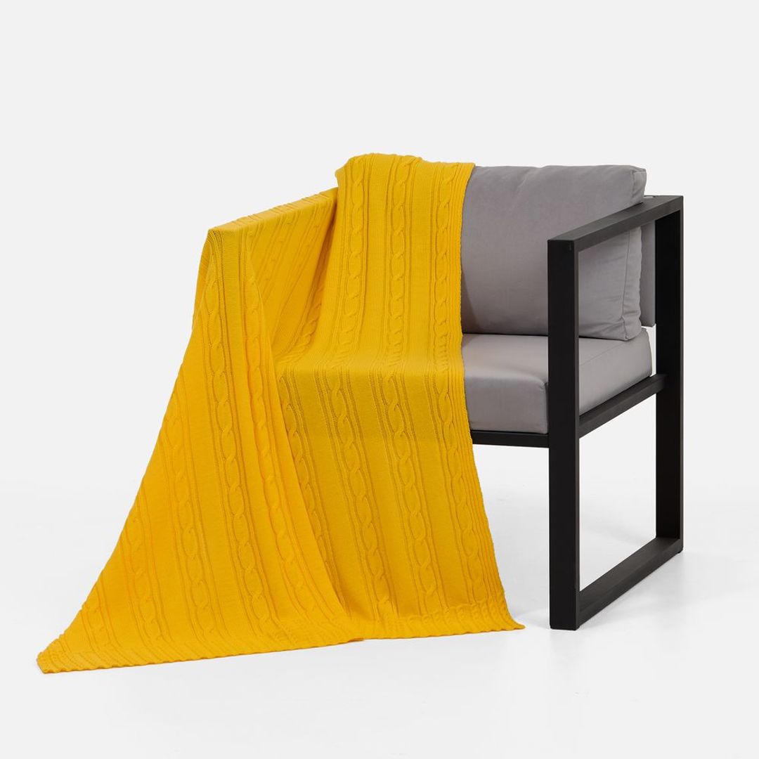 Плед Remitt (желтый)