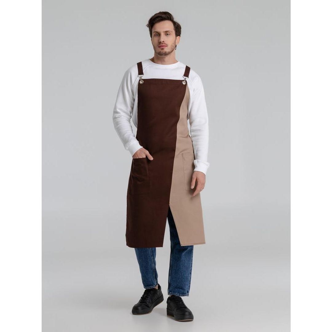 Фартук Picante (коричневый с бежевым)