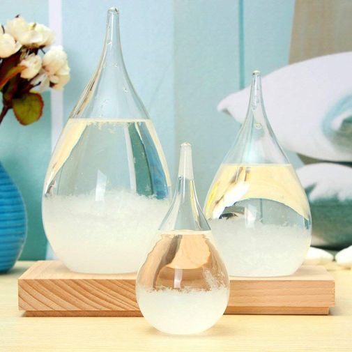 Предсказатель погоды Storm Glass Drop с подсветкой