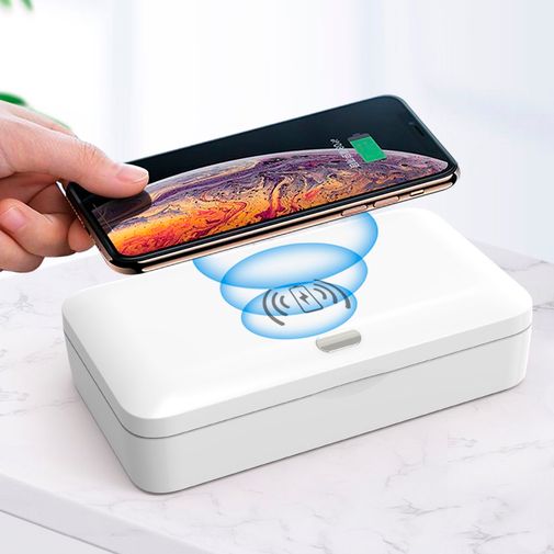 Стерилизатор для смартфона с беспроводной зарядкой UV Sterilizer
