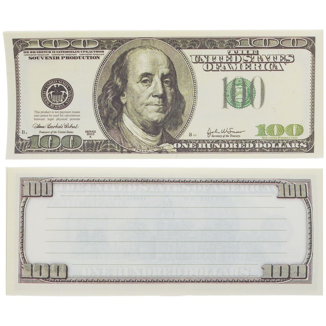 Блокнот Пачка 100$