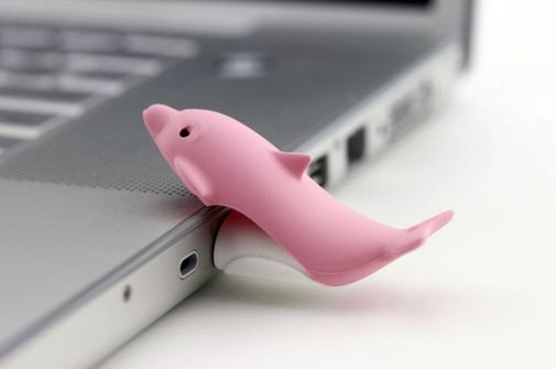 Флешка Дельфин Розовый 2 Гб