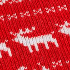 Плед Holidale (красный с молочным)