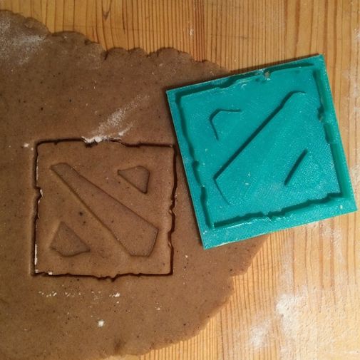 Форма для печенья Dota2 (эмблема) Форма для печенья Dota2 (эмблема)