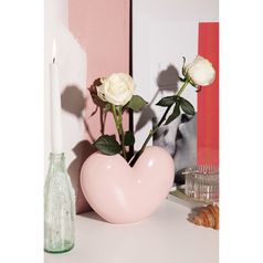Ваза для цветов Love, 15,5 см, светло-розовая Ваза для цветов Love, 15,5 см, светло-розовая