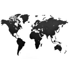 Декоративная Карта мира Wall Decoration Black