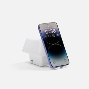 Светильник с подставкой для смартфона Knoppi (белый) Светильник с подставкой для смартфона Knoppi (белый)