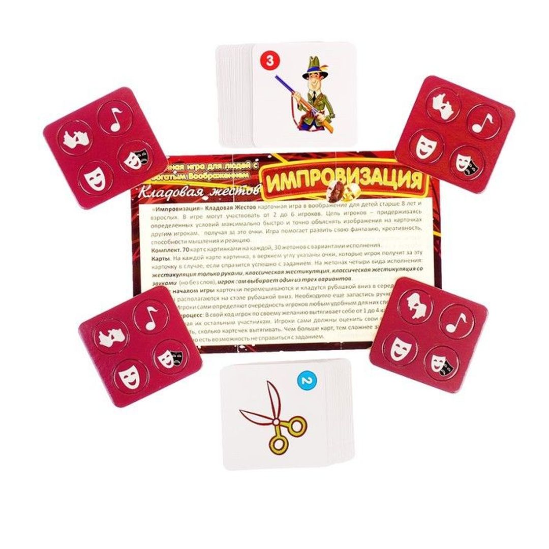 Карточная игра Импровизация Кладовая жестов