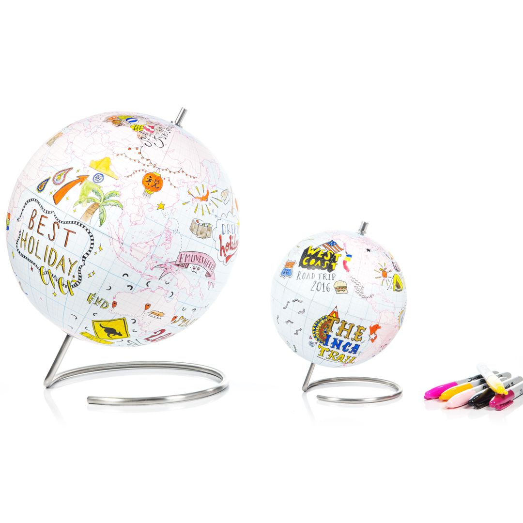 Глобус побольше и глобус поменьше Глобус побольше и глобус поменьше