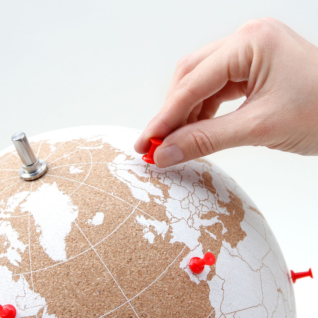 Пробковый глобус Cork Globe (белый) Пробковый глобус Cork Globe (белый)