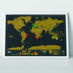 Скретч-карта мира Deluxe Edition (на английском)