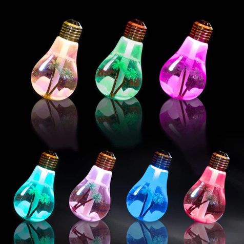 Увлажнитель воздуха с подсветкой Лампочка Bulb Humidifier (Серебристый)