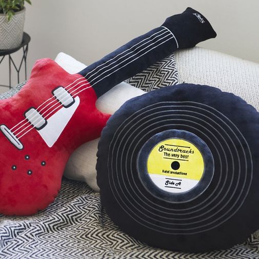 Подушка диванная Виниловая пластинка Soundtracks