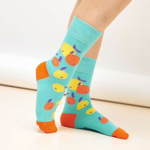 Носки Мандарины на веточках Носки Мандарины на веточках