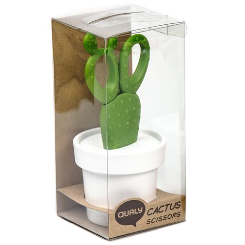 Ножницы на подставке Cactus (Белый с зеленым) Ножницы на подставке Cactus (Белый с зеленым)
