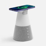 Bluetooth-колонка с беспроводной зарядкой и подсветкой Cone Sonance (серый) Bluetooth-колонка с беспроводной зарядкой и подсветкой Cone Sonance (серый)