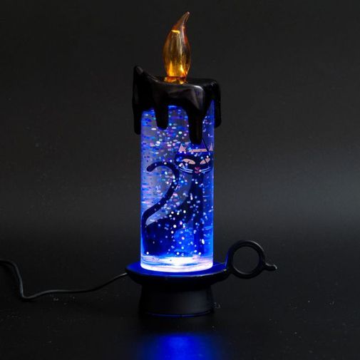 USB Светодиодная свеча Черная кошка