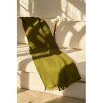 Плед вафельный Elenglect (зеленый)